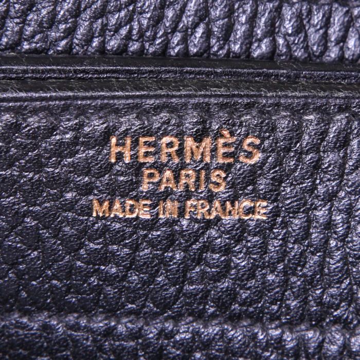 Porte-documents Hermès Sac à dépêches en cuir Ardenne noir - Detail D3