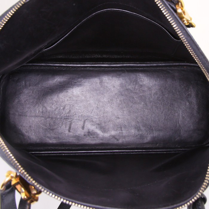 Borsa Hermès Bolide 35 cm in pelle Ardenne nera - Detail D3