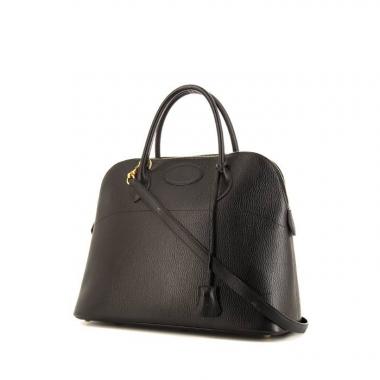 Sac à main Hermès Bolide 35 cm en cuir Ardenne noir