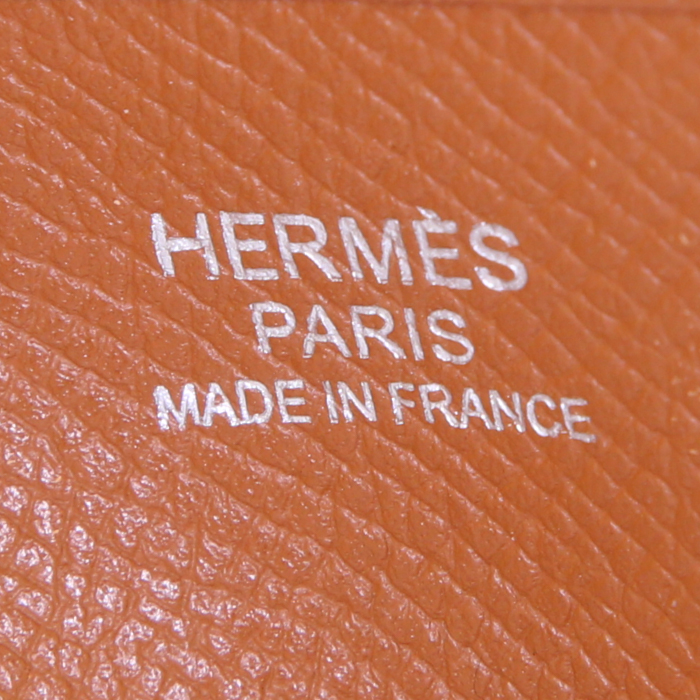 Hermès Evelyne III small model shoulder bag in gold epsom leather - Detail D3