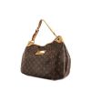 Bolso de mano Louis Vuitton Galliera modelo pequeño en lona Monogram marrón y cuero natural - 00pp thumbnail