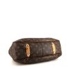 Bolso de mano Louis Vuitton Galliera modelo pequeño en lona Monogram marrón y cuero natural - Detail D4 thumbnail