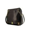 Chanel Triple Coco shopping bag in black leather - 00pp thumbnail