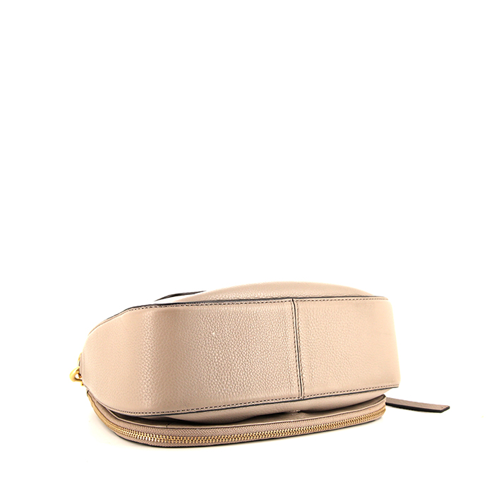 Marc Jacobs Recruit Nomad shoulder bag in taupe leather - Detail D4