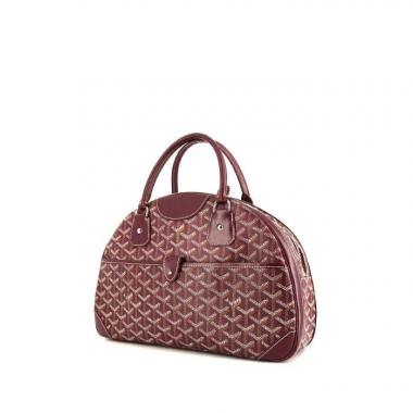 Sac à main Goyard Saint Jeanne en toile monogram bordeaux