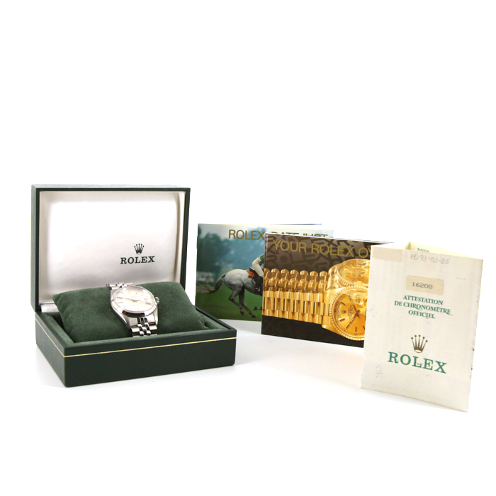 Reloj Rolex Datejust de acero Ref :  16200 Circa  1993 - Detail D2