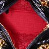 Dior Lady Dior medium model handbag in black patent leather - Detail D3 thumbnail