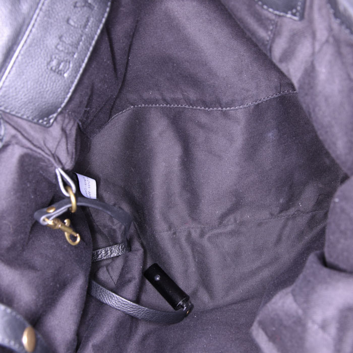Sac porté épaule ou main Jerome Dreyfuss Billy M en cuir noir - Detail D3