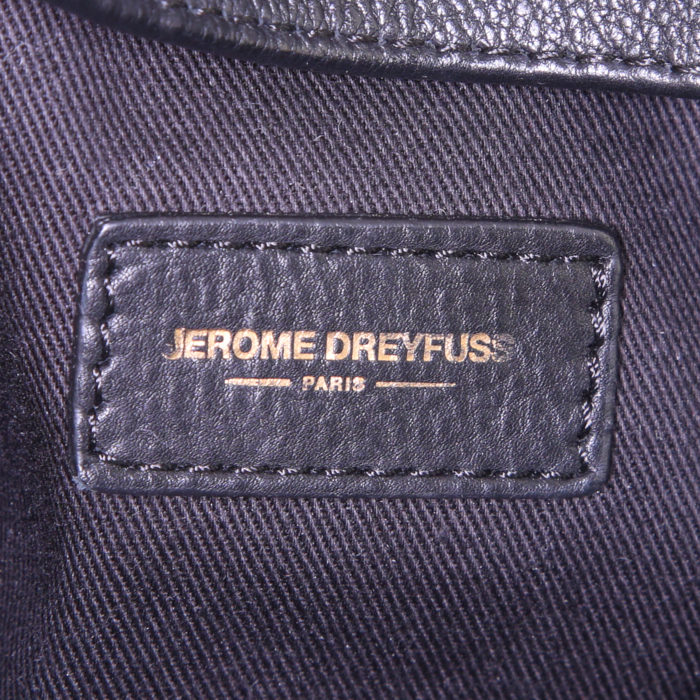 Bolso para llevar al hombro o en la mano Jerome Dreyfuss Billy M en cuero negro - Detail D4