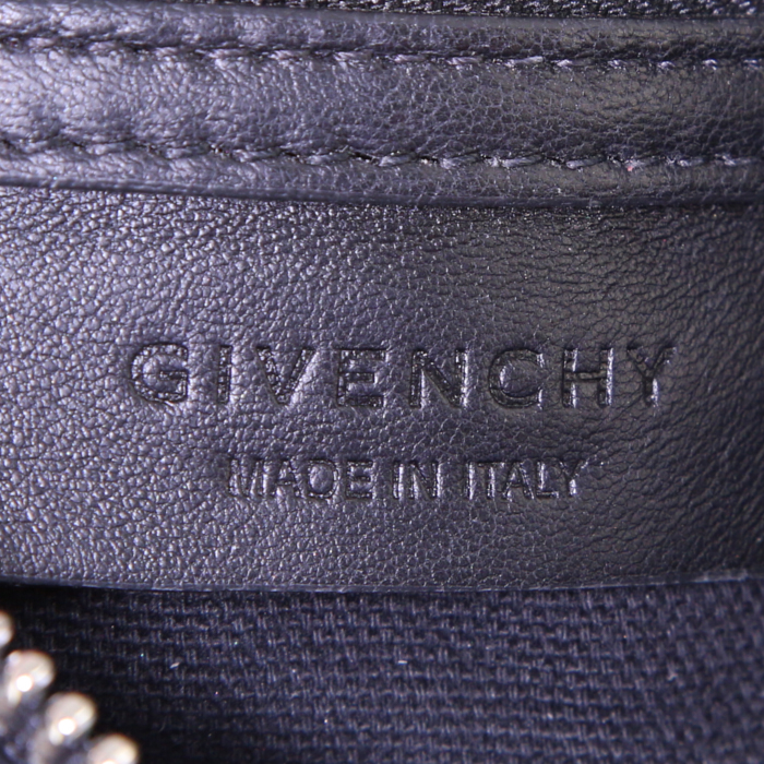Givenchy Pandora small model handbag in black burnished leather - Detail D4