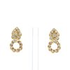 Van Cleef & Arpels 1970's pendants earrings in yellow gold and diamonds - 360 thumbnail
