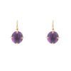 Pomellato Veleno earrings in yellow gold and amethysts - 00pp thumbnail