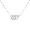 Dinh Van Menottes R8 necklace in white gold and diamonds - 00pp thumbnail