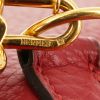 Sac à main Hermès Trim en cuir taurillon clémence rouge - Detail D3 thumbnail