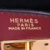 Bolso de mano Hermes Kelly 32 cm en cuero box color burdeos, verde y azul - Detail D4 thumbnail