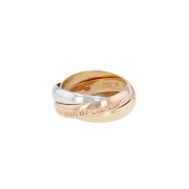 Cartier Trinity "les Must de Cartier" medium model ring in 3 golds, size 51