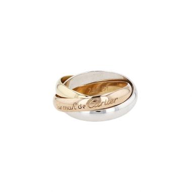 Bague Cartier Trinity "les Must de Cartier" moyen modèle en 3 ors, taille 51