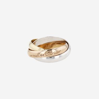 Bague Cartier Trinity "les Must de Cartier" moyen modèle en 3 ors, taille 51