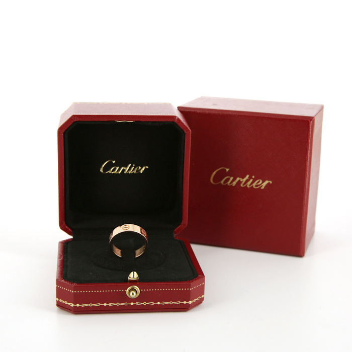 Sortija Cartier Love en oro rosa - Detail D2