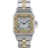 Cartier Santos watch in gold and stainless steel Ref:  0902 Circa  1085 - 00pp thumbnail