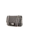 Bolso de mano Chanel 2.55 en cuero acolchado gris - 00pp thumbnail