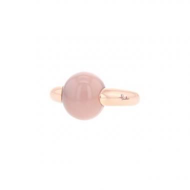 Bague Pomellato Luna en or rose et quartz rose