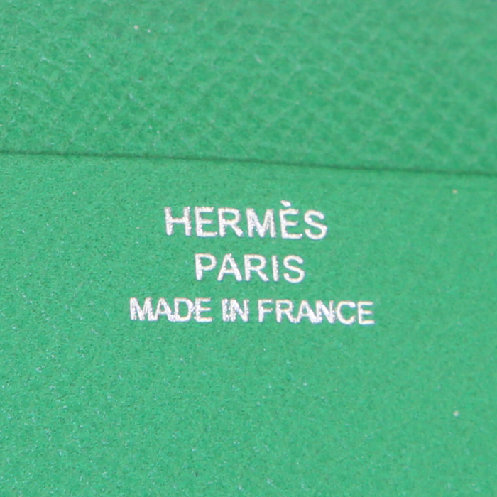 Hermès Porte-agenda agenda-holder in green epsom leather - Detail D3