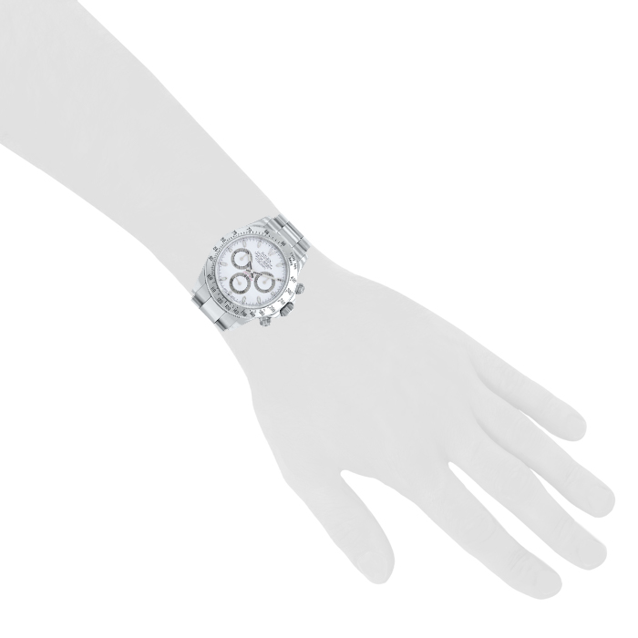 Rolex Daytona Automatique watch in stainless steel Ref:  116520 Circa  2005 - Detail D1