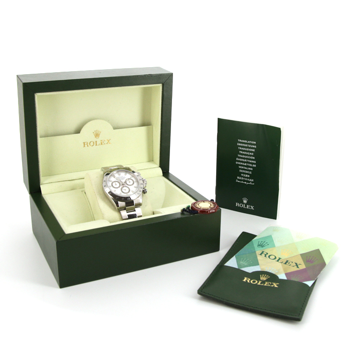 Rolex Daytona Automatique watch in stainless steel Ref:  116520 Circa  2005 - Detail D2