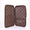 Louis Vuitton Organizer wallet in brown monogram canvas and natural leather - Detail D2 thumbnail