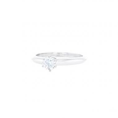 Anello solitario Tiffany & Co Diamond in platino e diamante