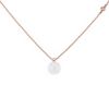 Mikimoto necklace in pink gold,  pearl and diamond - 00pp thumbnail