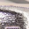 Sac bandoulière Dior Diorever en cuir argenté - Detail D4 thumbnail
