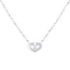 Cartier C de Cartier small model necklace in white gold and diamond - 00pp thumbnail