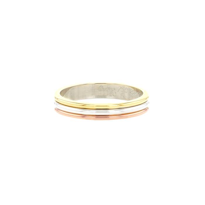 Cartier Vendôme Louis Cartier ring in pink gold,  white gold and yellow gold - 00pp