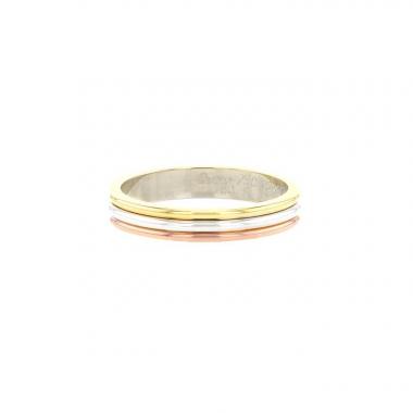 Cartier Vendôme Louis Cartier ring in pink gold,  white gold and yellow gold