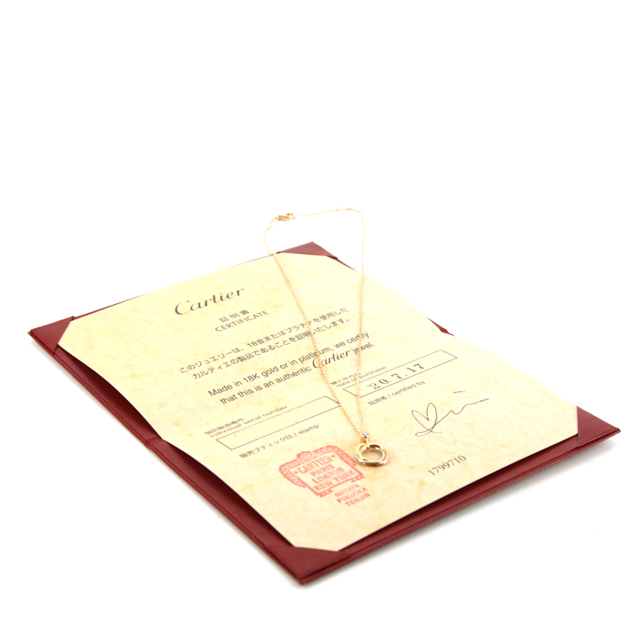 Collana Cartier Trinity in 3 ori e diamante - Detail D2