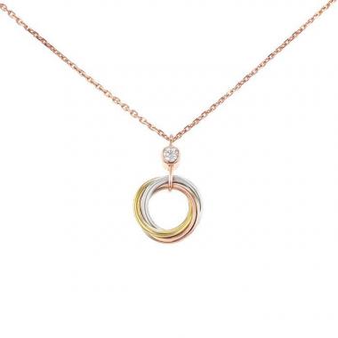 Collana Cartier Trinity in 3 ori e diamante