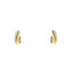 Paire de boucles d'oreilles Cartier Trinity petit modèle en 3 ors - 00pp thumbnail