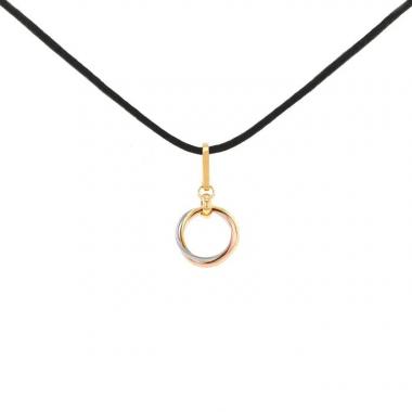 Ciondolo Cartier Trinity in oro bianco,  oro rosa e oro giallo