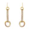 Cartier Trinity pendants earrings in 3 golds - 00pp thumbnail