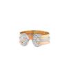 Open Cartier C de Cartier small model ring in 3 golds and diamonds - 00pp thumbnail