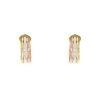 Cartier C de Cartier small model earrings in 3 golds - 00pp thumbnail