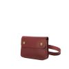 Hermès Floride clutch-belt in burgundy Courchevel leather - 00pp thumbnail