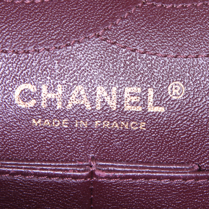 Borsa Chanel 2.55 in pelle trapuntata bordeaux - Detail D4