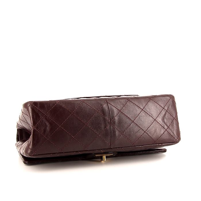 Borsa Chanel 2.55 in pelle trapuntata bordeaux - Detail D5