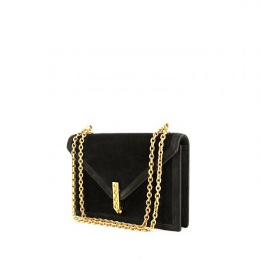 Hermès New Jimmy's handbag in black doblis calfskin and black leather