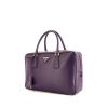Prada Bowling handbag in purple leather - 00pp thumbnail
