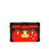 Bolso bandolera Louis Vuitton Petite Malle en cuero Epi rojo y cuero negro - 360 thumbnail