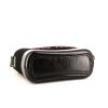 Chanel Gabrielle  shoulder bag in black felt and black leather - Detail D5 thumbnail